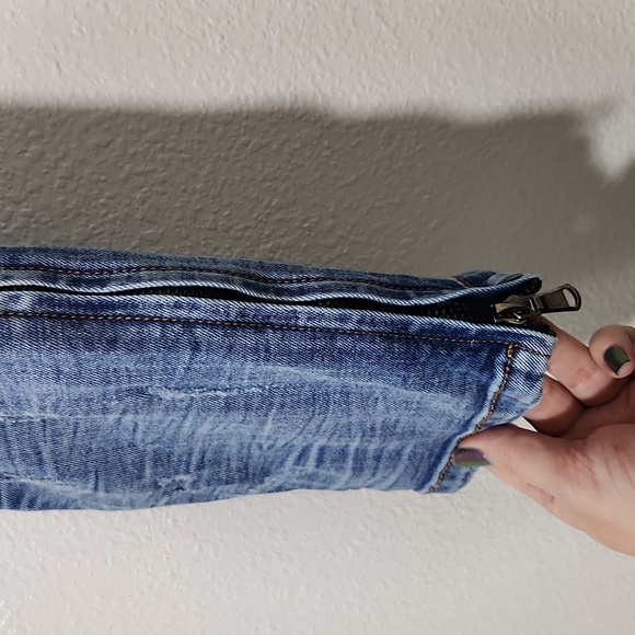 KDNK Ripped Skinny Ankle Zipper Jeans Unisex Sz 32 - Picture 6 of 17